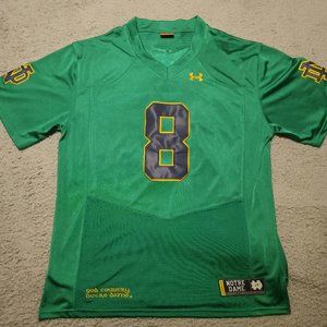 NWOT Green #8 Notre Dame Football Jersey